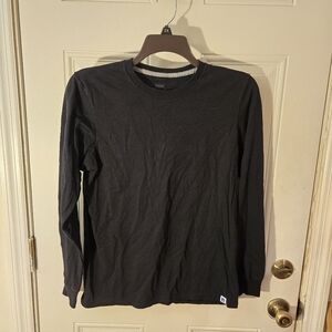 Vintage Russell Athletics Mens Black Shirt 60% Cotton Size Medium